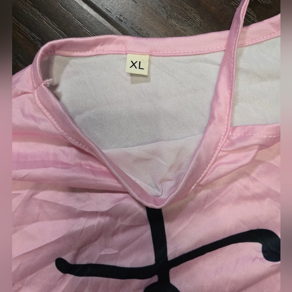 Womens off the shoulder Pink Faith Top XL - Picture 5 of 6